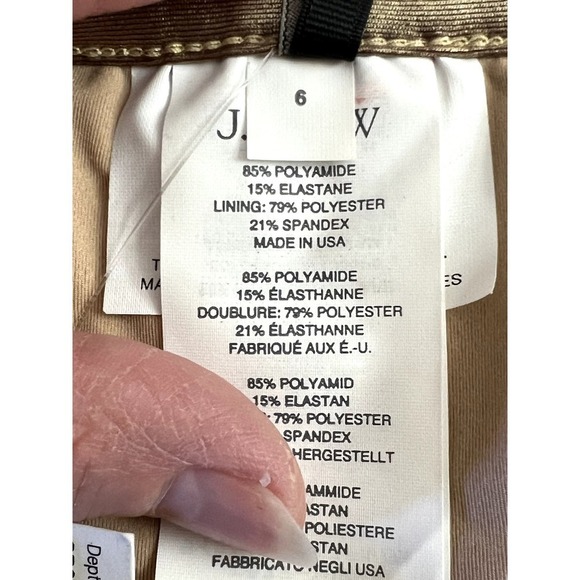 J Crew size 6 metallic gold glamorous strapless  front zip bodysuit brand new - Picture 5 of 6